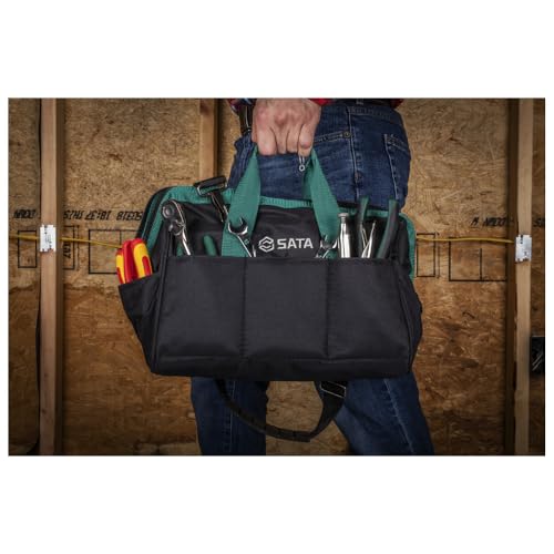 13-Inch Portable Tool Bag with Waterproof Construction and Multiple Interior and Exterior Pockets, Tool Storage and Organizer - ST95181 - view 5