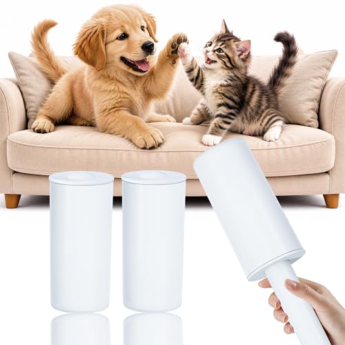Mini Travel Lint Roller Strong Sticky for Pet Hair w/Dust Cover, 120 Sheets