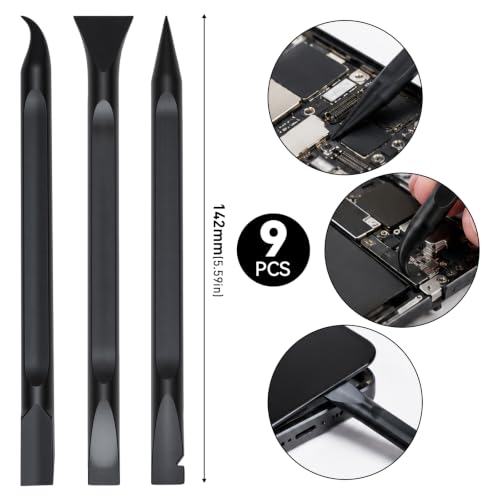 Car Detailing Pick Set 12 PCS Black Plastic Scraper Crevice Cleaning Tool - view 2