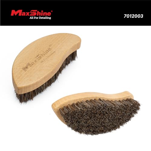 Universal Ergonomic Interior Detailing Brush | Soft Horsehair & PP Bristles | Durable Car Cleaning Brush for Leather Seats, Upholstery, Dashboards & Interior Fabric Surfaces - view 3