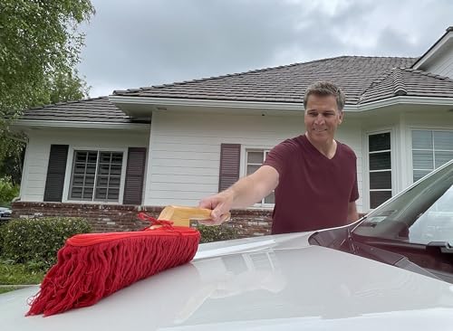 Heritage Edition Wood Handle and Cotton Mop 86242, Red - view 5
