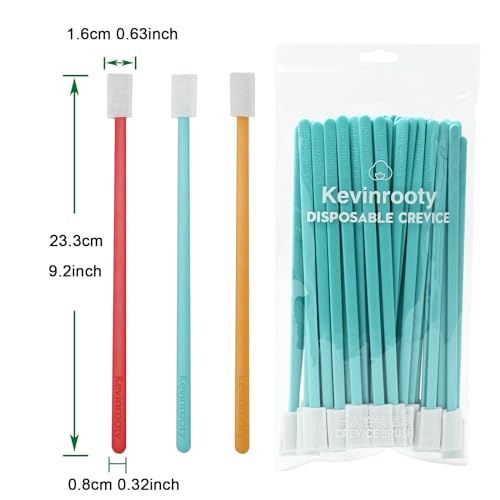 100PCS Disposable Crevice Cleaning Brush Tool kit, Disposable Toilet Brush, Disposable Toilet seat Cleaner Tool (Blue) - view 2