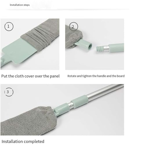 2026 New Retractable Gap Dust Cleaning Artifact with 3 Microfiber Dusting Cloths,Extendable Duster Cleaning Tool,Reusable Washable Dusting Wand for Home,Ceiling,Blinds,Furniture(1PCS) - view 4