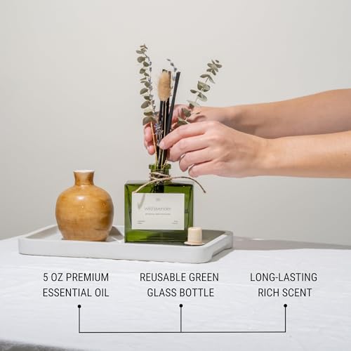 Premium White Peony & Tuberose Reed Diffuser with Dried Flowers – 5 oz Essential Oil Diffuser for Home & Bathroom – Long-Lasting Fragrance Diffuser Sticks – Room Decor Air Freshener - view 4
