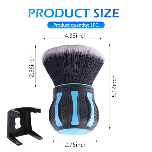 Car Detailing Brush, Ultra Soft Tire Shine Brush with Storage Rack, Interior Cleaning Tool, Universal Beauty Tools for Most Cars (Blue) - view 2