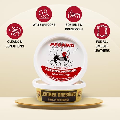 Leather Dressing 6 oz – Waterproofer and All-Purpose Leather Conditioner for Oil-Tanned, Chrome-Tanned, and Exotic Leathers – Cleans, Conditions, and Preserves - view 3