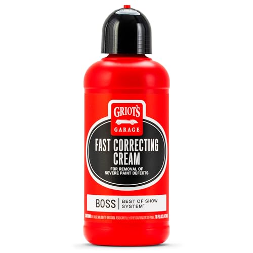 BOSS Fast Correcting Cream for Car Polishing and Detailing, Swirl, Scratch Remover for Vehicles, 16oz