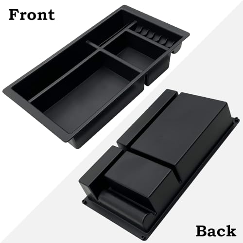 Center Console Organizer Compatible with 2015-2020 Chevy Yukon Tahoe Suburban and 2014-2018 GMC Sierra Silverado Tray Accessories Armrest Storage-Full Console w/Bucket Seats ONLY - view 6