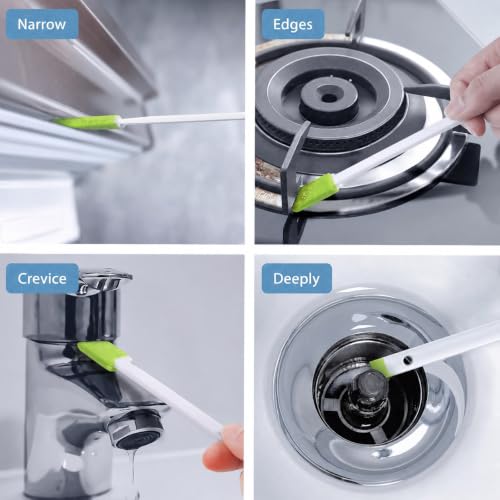Crevice Cleaning Brushes Tool for Tiny Small Spaces, 40Pcs, Green - view 3