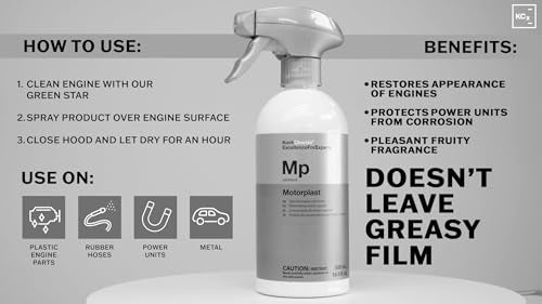 Motorplast - Naturally Shiny, Water-Displacing Engine Conserver; Restore Appearance; Elastic Protective Film Protects Power Units from Corrosion & Environmental Factors (500 milliliters) - view 2