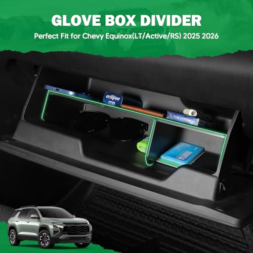 Glove Box Organizer for 2025-2026 Chevy Equinox, GMC Acadia 2024-2026, GMC Terrain 2025-2026, ABS Glove Box Divider Tray Accessories, Not for Chevy Equinox EV - view 2