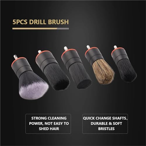 5pcs Drill Brush Kit for Power Scrubber Cleaning Car Interior Exterior - view 4