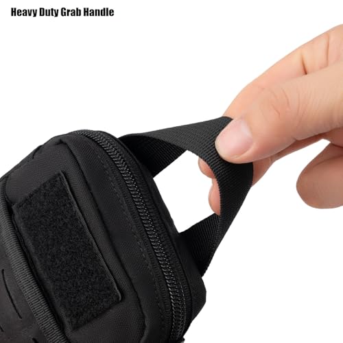 Mini Pocket Organizer for Men EDC Gear Storage Pouch Belt/MOLLE-Compatible 6" x 4" x 1.5" Micro Nylon Bag for Multitools Flashlight Knife Pen Field Notebook Tactical Survival Outdoor Gadget - view 6