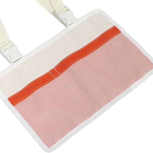 PU Pink Seat Back Organizer Bag with Two Pockets and Adjustable Hooks - view 3