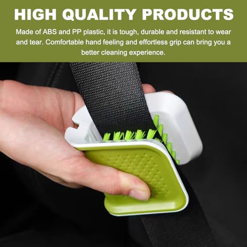 Car Seat Belt Cleaning Brush, U-Shaped Auto Interior Washing Brush with Double-Sided Bristles, Closeable Safety Belt Bristle Scrubber Cutlery Cleaner Brush for Car Home - view 6