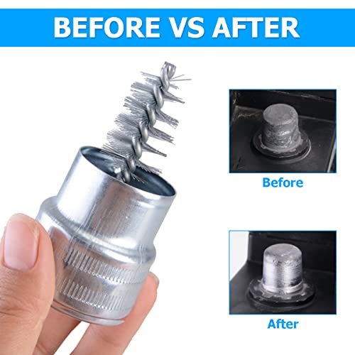 12PCS Battery Terminal Cleaning Brush Protector Washer Kit, Green - view 3