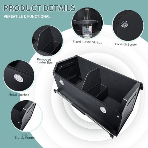 Car Trunk Organizer Leather Car Storage Organizer with Lid Car Organizer - view 3