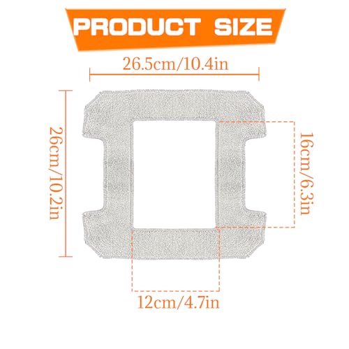8 Pack Cleaning Rag for Ecovacs Winbot W2 Omni - view 2