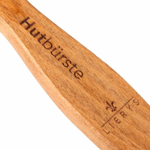 Hat Brush Felt Cleaning Wooden Brush Pig Bristles Ergonomic Handle Dry Cleaning - view 3