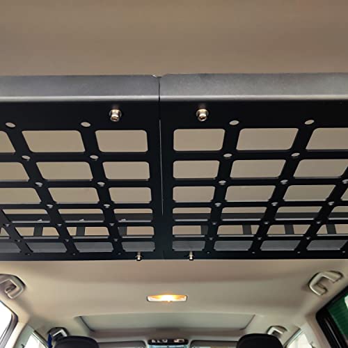 Rear Cargo Rack Basket for Toyota 4Runner 2010-2024 Car Accessories Interior Luggage Carrier Modular Storage Panel Trunk Shelf Hanging Boards Organizer Kit Black Aluminum Alloy (Center) - view 5