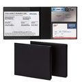 2 Pack Car Registration and Insurance Holder, 5.25" x 4.75" Black Glove Box Organizer, Perfect for Multiple Vehicles