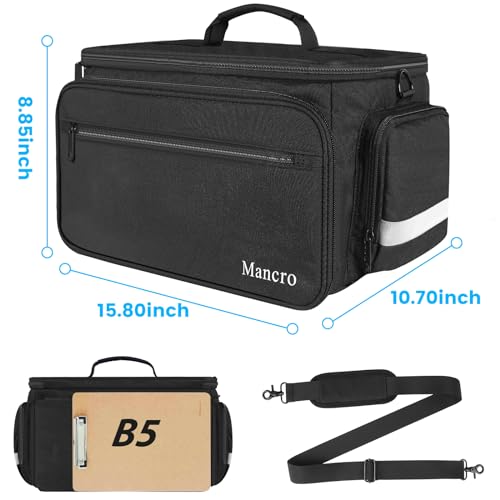 Medical Bag, Home Health Nurse Bag with Nonslip Bottom, Black - view 6