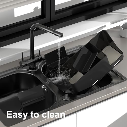Large Electric Toothbrush Holder - 8 Slots with Quick-Dry Diatomite Base, Fits Sonicare & All Major Brands, Bathroom Countertop Organizer (Black) - view 5