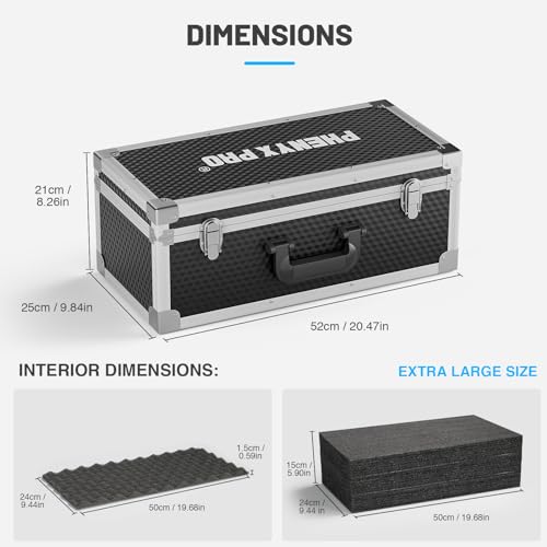 Carrying Case with Customizable Pre-Diced Foam Foam PCSE-XL - view 6