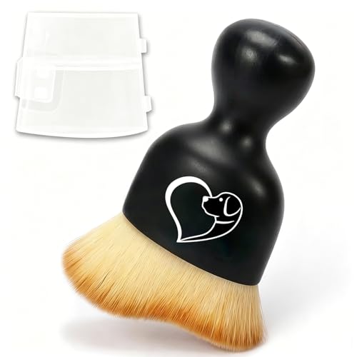Love Heart Dog Car Detailing Brush Soft Bristle Cars Interior Cleaning Brush,Automotive Dust Brushes Dog Car Accessories,for Vehicle Interior Care Religious Gifts for Pet Love Women Men