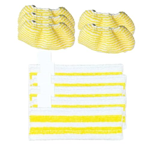 Floor Cloth Towel Cover, Compatible For Universal, Compatible For Karcher ， Compatible For SC, Series 2.863-339.0 Sweeping Roboat Dry And Wet Usage Mop Replace(10pcs)