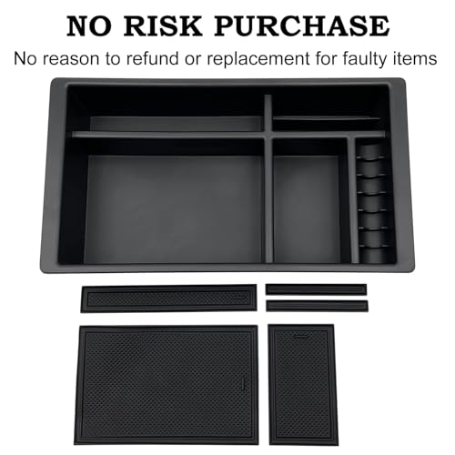 Center Console Organizer Compatible with 2015-2020 Chevy Yukon Tahoe Suburban and 2014-2018 GMC Sierra Silverado Tray Accessories Armrest Storage-Full Console w/Bucket Seats ONLY - view 7