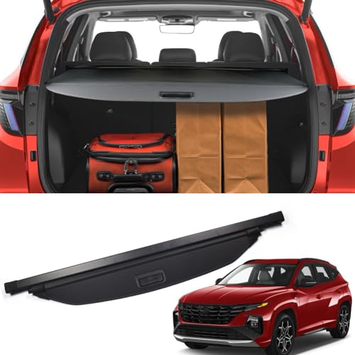 For Hyundai Tucson Cargo Cover 2026 2022 2023 2024 2025 Black Retractable Trunk Cover for Hyundai Tucson Accessories