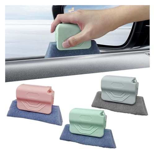 3PCS Magic Window Track Cleaner (Green&Gray&Pink)