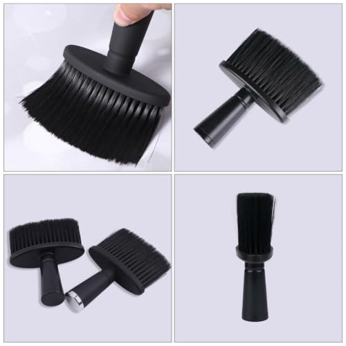 2pcs Neck Duster Brush for Hair Removal, Barber Use, Black - view 7