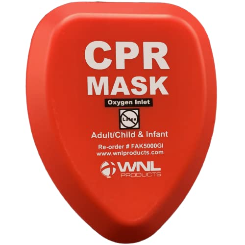 CPR Rescue Mask, Adult/Child and Infant, Hard Case Kit