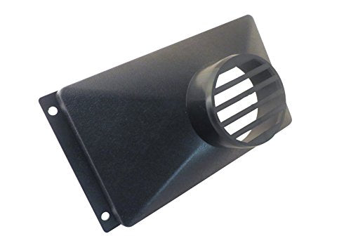 13.5" x 7" x 6" Deep ABS Plastic Dust Hood with 4" OD Opening for Dust Collector Systems 73479 - view 3