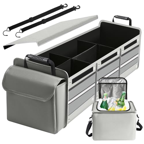 Car Trunk Organizer,115L Heavy Duty Collapsible Trunk Storage