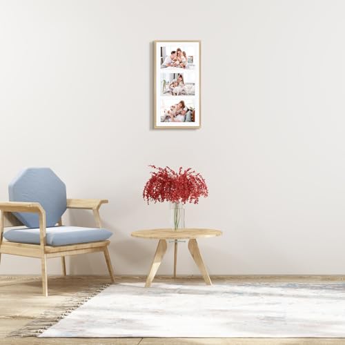 8.5x16.3 Collage Frame for 3 5x7 Photos Gold 1 Pack - view 2