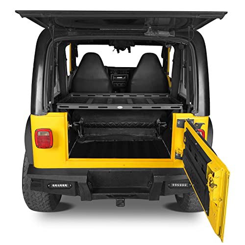 TJ Rear Trunk Cargo Rack Basket Tray Interior Storage Luggage Carrier for 1997-2006 Jeep Wrangler TJ - view 2