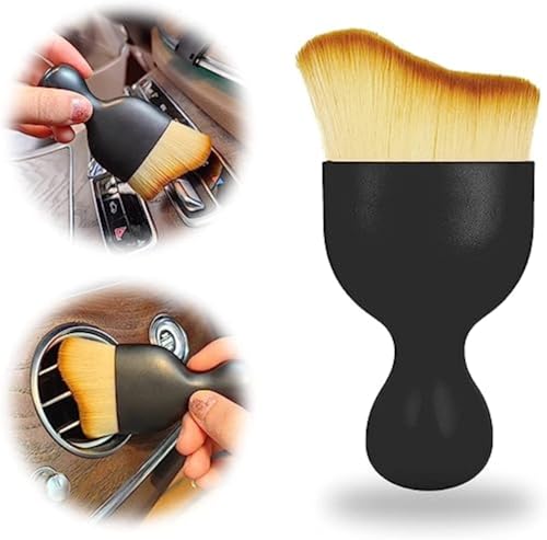 Car Interior Dust Brush | Auto Brushes | Soft Bristles Detailing Brush Tool for Air Conditioner Vents Leather | Gadgets | dust Remover | Static Duster for car Cleaning (1Pcs)