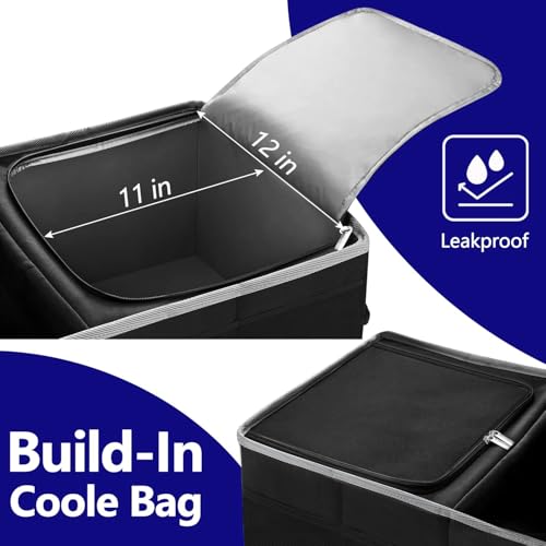 Trunk Organizer and Storage with Built-In Insulated Leak Proof Cooler Bag - view 2
