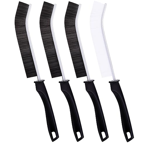 4Pcs Crevice Cleaning Brush Hard Bristle Crevice Cleaning Brush, Multifunctional Crevice Cleaning Tools, Scrub Brush Grout Cleaner Brush Small Brush for Household Use Kitchen Bathroom