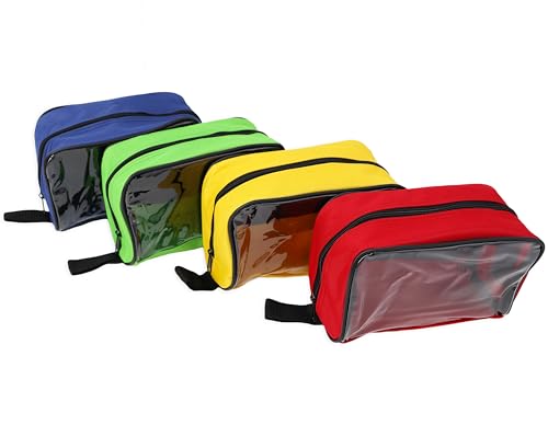 Color Coded First Aid Medical Kit Accessory Pouches - Zippered Bag With Transparent Window - Set of 4 for EMT Trauma Medic Bags - view 2