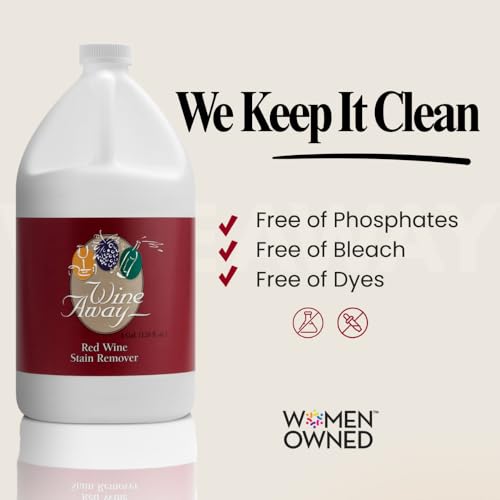 Red Wine Stain Remover - Removes Wine Spots - Perfect Fabric Upholstery and Carpet Cleaner Spray Solution - Spray on Stain Wash and Resolve Laundry to Vanish Stain - Citrus Scent - 1 Gallon - view 2