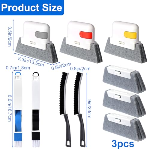 Window Track Cleaning Tools,Window Sill Cleaner Tool Kit,10 Pcs - view 7