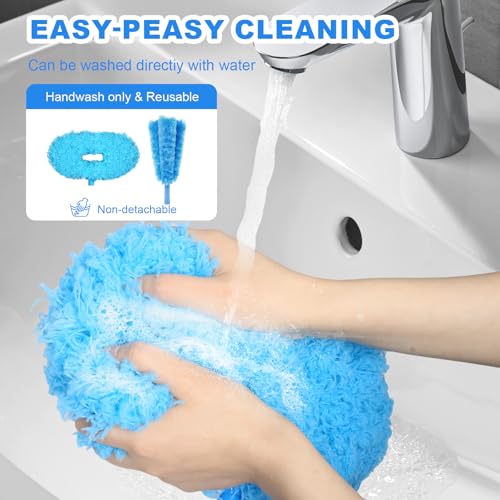 Ceiling Fan Cleaner Duster, Adjustable Microfiber Duster,Blue - view 3