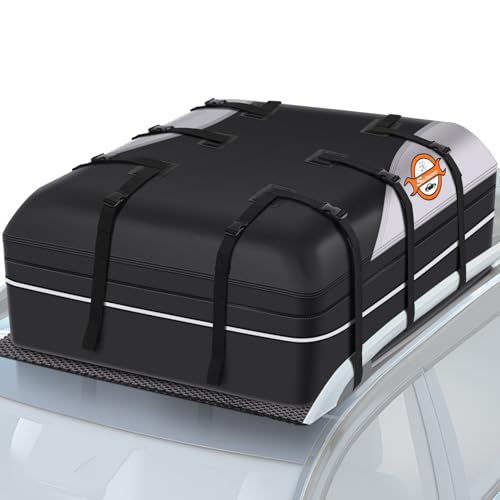 Waterproof Rooftop Cargo Carrier 21 Cubic Feet Soft-Shell Roof Bag
