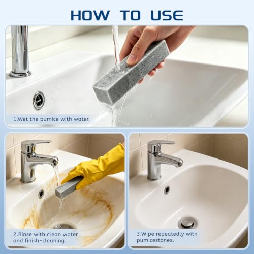 20 Pack Pumice Stone Toilet Bowl Cleaner, Piedra Pomez Scouring Stick - view 5