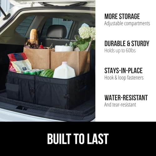 Trunk Organizer for SUV and Cars, Large Capacity Black - view 2