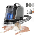Carpet Cleaner Machine with Steam&Hot&Cold Water Modes, 18KPa Powerful Suction, Portable Carpet Steam Cleaner for Carpet, Sofa,Furniture & Pet Messes, Multi-Purpose Upholstery Cleaner Set of 1